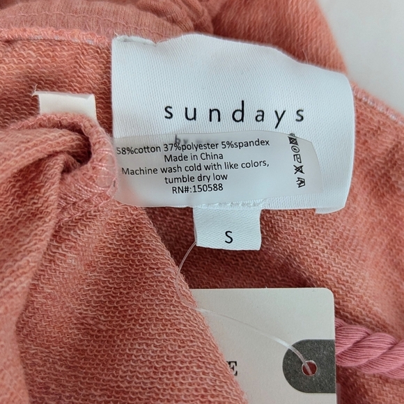 Sundays Anthropologie Ember Mini Dress Halter Neckline Smocked Waist Coral S NWT - Picture 13 of 15